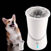 Nettoyeur automatique de pattes de chien électrique, brosse rotative rechargeable par USB, dispositif de lavage des pattes d'animaux