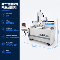 Machine de perçage et de fraisage CNC à tête unique 1200 pour le traitement des profilés en aluminium pour la fabrication de fenêtres et de portes