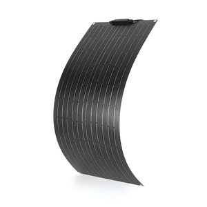 Panneau Solaire Photovoltaïque Flexible 100% 50W/100W Noir Monocristallin 22,5% d'Efficacité 1000x600mm Taille Cellule 125mmx125mm pour <span class=keywords><strong>Camping</strong></span>-<span class=keywords><strong>car</strong></span> - Product Image 1