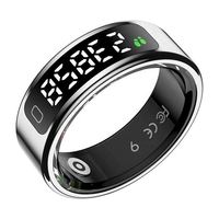Anillo Inteligente de Salud con Pantalla LED R11C, Resistente al Agua 1ATM, Monitor de Actividad Física, Sueño y Oxígeno en Sangre, Control Remoto por Aplicación, Carga Magnética