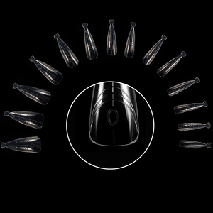 Moldes Duales para Uñas con Diseño de Corazón y Logotipo Personalizado, Puntas de Extensión de Gel Acrílico UV LED para Fortalecimiento de Uñas - Product Image 4