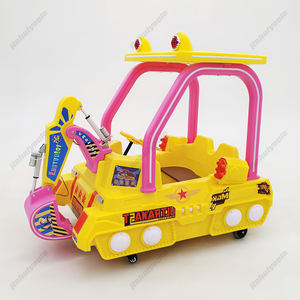 Niños interior/exterior parachoques eléctrico coche excavadora espectáculo de luz fibra de vidrio plástico parachoques coche cubierto para Parque de Atracciones - Product Image 5
