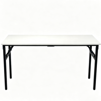 Pieds de table pliants en bois MFC, robustes, en acier inoxydable, pour table à manger, bureau, usage commercial moderne, support de mobilier