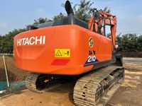 Excavatrice sur chenilles d'occasion HITACHI ZX210 Zaxis de 21 tonnes, modèle original japonais 2023, pour la rénovation de chantier, en stock