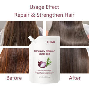Champú de Romero y Cebolla de Marca Privada con Aminoácidos de Seda Hidrolizados que Fortalece las Hebras del Cabello con Queratina y Colágeno - Product Image 2