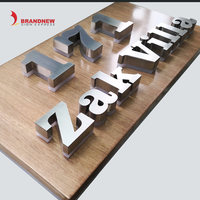 BRANDNEWSIGN Fabricant Enseignes Murales Lumineuses 3D LED Extérieures en Acier Inoxydable sur Mesure pour Entreprises