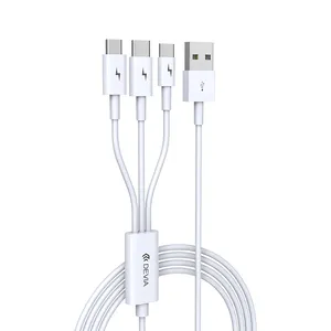 Devia נתונים כבל USB 3 ב 1 מיקרו מרובה USB טעינה מהירה נתונים העברת קו