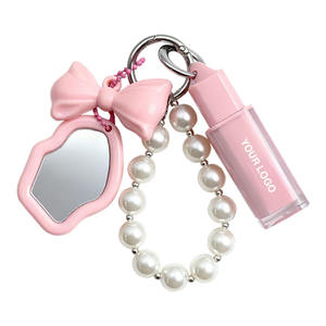 Atacado Vegan <span class=keywords><strong>Lip</strong></span> <span class=keywords><strong>Gloss</strong></span> Chaveiro Longa Duração Limpar Shimmer Glitter <span class=keywords><strong>Lip</strong></span> Óleos Stick High Pigment Hidratante Herbal Mineral - Product Image 1