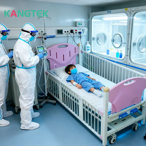 KANGTEK Günstiges Zweikurbel-Krankenhausbett für Kinder in Rosa mit Cartoon-Design - Product Image 2