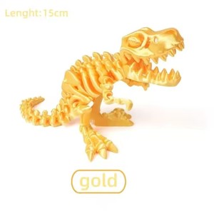 Ensemble de modèles de dinosaures imprimés en 3D, jouet anti-stress rotatif, squelette de Tyrannosaurus Rex, cadeau pour les anniversaires des enfants - Product Image 5