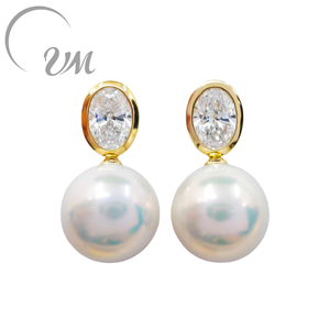 Pendientes de Botón de Platino (PT900) de UM Jewelry, Venta al por Mayor, para Compromiso, Boda, Unisex/Hombre/Mujer, Uso Diario, Regalo de Aniversario, Fiesta - Product Image 1