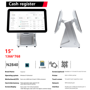 Máy POS thông minh Wifi, máy tính tiền cảm ứng màn hình kép, tất cả trong một hệ thống POS dành cho cửa hàng quần áo, nhà thuốc, nhà hàng - Product Image 3