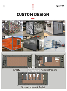 WELLCAMP Casa Container Pieghevole, Casa Prefabbricata Portatile, Mini Casa, Dormitorio, Ufficio per Cantieri, Alloggio Temporaneo - Product Image 4