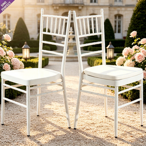 China Outdoor Garden Furniture Metal Gold Aluminum Wedding Chavari Chivari Tiffanie Bamboo <b>Chair</b> for Rental - Product Image 1