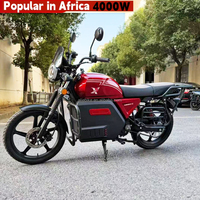Nouvelle Arrivée Moto Électrique à Deux Roues Moteur Central Sans Balais 4000W 85km/h 72V Vente Directe Usine Afrique Promotion Exceptionnelle