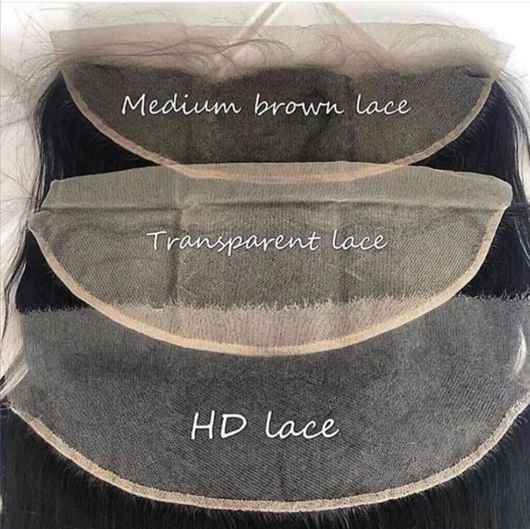 วิกผมลูกไม้ HD ด้านหน้า