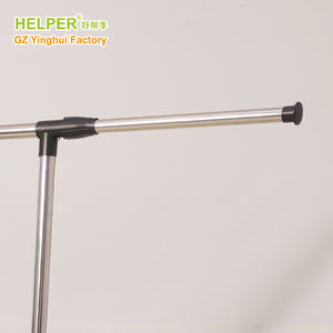 Металлические вешалки из нержавеющей стали с регулируемыми по высоте колесиками, телескопические, с функцией поворота влево-вправо для удобного хранения одежды - Product Image 4