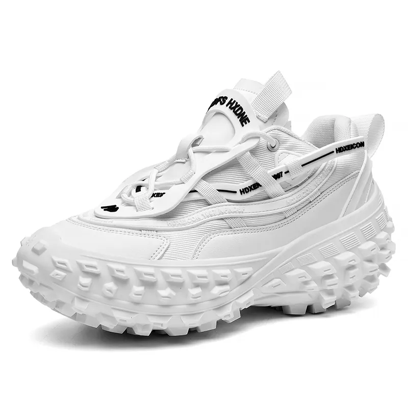 Dropshipping Custom Logo INS Unisex Tire Platform Tank Sneakers Walking Style Shoes for Women Paris Fashion