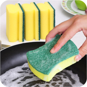 Cleaning Sponge Double Sided Dishwashing Pad Rectangle Scrub For Pots And Pans - Product Image 2