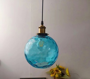 Lampe suspendue moderne en verre ondulé pour bar, couloir, chambre, salle à manger, balcon, style minimaliste et élégant, idéale pour le dropshipping Shopify - Product Image 2