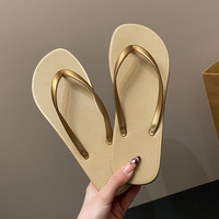 Tongs de mariage pour la mariée et les invités, douces, rembourrées, imperméables, antidérapantes, tongs de mariée personnalisées dorées pour l'été
