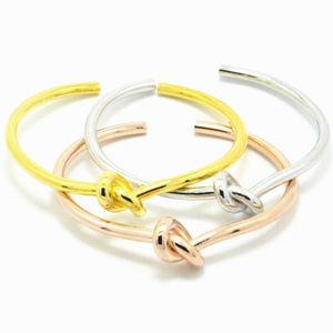 Simple Heart Knot Stainless Steel <b>Bracelet</b> For <b>Couples</b> Gift Jewelry - Product Image 5