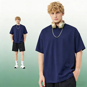 เสื้อยืดคอกลมแขนสั้นผู้ชายสีพื้นคุณภาพสูง โลโก้แบบกำหนดเอง ผ้าฝ้าย 100% สไตล์ลำลอง เสื้อยืดเปล่าสำหรับผู้ชาย - Product Image 6