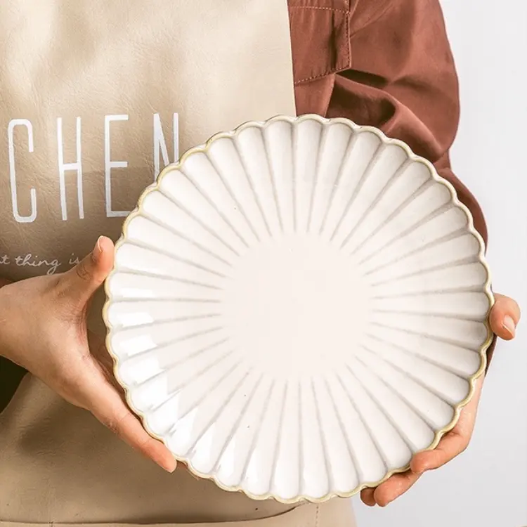 Sublimazione da 8 pollici salva il microonde in ceramica rustica Set di piatti di alta qualità cena piatto in ceramica di <span class=keywords><strong>porcellana</strong></span>
