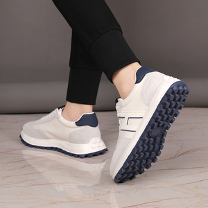 <span class=keywords><strong>Sneakers</strong></span> da <span class=keywords><strong>Uomo</strong></span> in Vera Pelle Stile Casual <span class=keywords><strong>Beige</strong></span> di Alta Qualità per Esterni con Rialzo Personalizzabile - Product Image 6