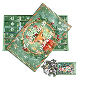 Mẫu miễn phí tùy chỉnh sản xuất sản phẩm phổ biến 2024 ghép hình câu đố 1000 mảnh trống câu đố cho trẻ em - Product Image 2