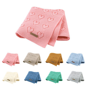 Coperte estive per neonati all'ingrosso in maglia di <span class=keywords><strong>cotone</strong></span> 100% - Product Image 1