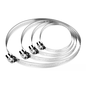 Fabbrica OEM di alta qualità tipo americano morsetti per tubo flessibile in acciaio inox 201/304/316 regolabile tipo americano tubo - Product Image 1