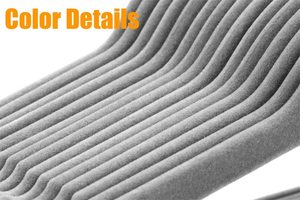 Tiết kiệm không gian không trượt Trọng lượng nhẹ nhung & vải móc + Extender móc Hồng Nhung móc - Product Image 5