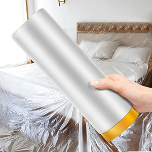 Vente en gros Rouleau <span class=keywords><strong>de</strong></span> film <span class=keywords><strong>de</strong></span> <span class=keywords><strong>protection</strong></span> pour peinture automobile <span class=keywords><strong>Plastique</strong></span> <span class=keywords><strong>de</strong></span> masquage préenregistré avec fonction étanche à l'humidité pour la peinture automobile - Product Image 3