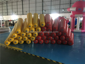 Tubos inflables de PVC duraderos personalizados para piscina, marcador de carril, <span class=keywords><strong>boya</strong></span>, pontones, para parque acuático, línea de natación - Product Image 4