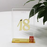 Marque-places en acrylique pour banquets et anniversaires, numéros de table créatifs effet miroir, marqueurs de table de mariage, panneaux d'inscription pour invités