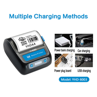 Imprimante thermique sans fil USB Bluetooth YHD-8003 80 mm 2 en 1, prend en charge l'impression de reçus et d'étiquettes, imprimante POS