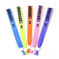 Pulseras de Tela de Satén con Chip RFID de Alta Calidad, Personalizadas para Eventos, Festivales y Fiestas, con Impresión de Logotipos y Texto de Marcas
