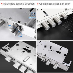 Serrure intelligente à empreintes digitales Chenzhuo 24x240 tout acier, mortaise 6068, cylindre en alliage d'aluminium et acier inoxydable brossé, grade 1 ANSI - Product Image 5