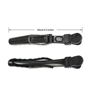 Ytbyt Hair <b>Clips</b> 10 Pcs Black Alligator Styling Sectioning <b>Clips</b> Professional Barber Salon Use - Product Image 2