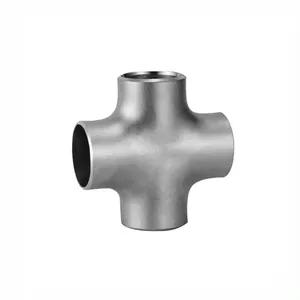 ASME B16.9 seamless straight cross butt welding fitting ASTM A403 WP304L ss butt welded fitting