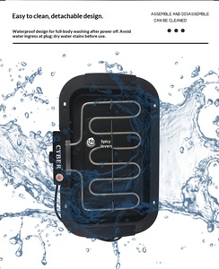 <span class=keywords><strong>Barbecue</strong></span> électrique standard européen, portable pour la maison et l'extérieur, plaque de cuisson électrique sans fumée - Product Image 3