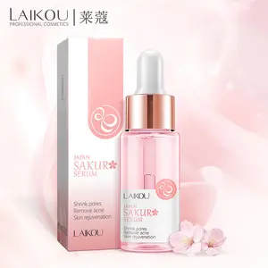 High Quality Laikou 15ml Anti Aging Remove Acne Spots Repair Moisturizing Whitening Japan Sakur Face Serum