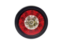Nouvelles feux arrière de camion et de remorque 12V-24V à 16 LED, en aluminium et PC de haute qualité, avec fonctions de brouillard, stop, frein et marche arrière, ambre et rouge