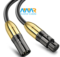 Câble XLR professionnel pour microphone, DMX, pour instruments Canon, guitare, 6,0 mm, 3 broches, mâle-femelle, PVC, cuivre nu