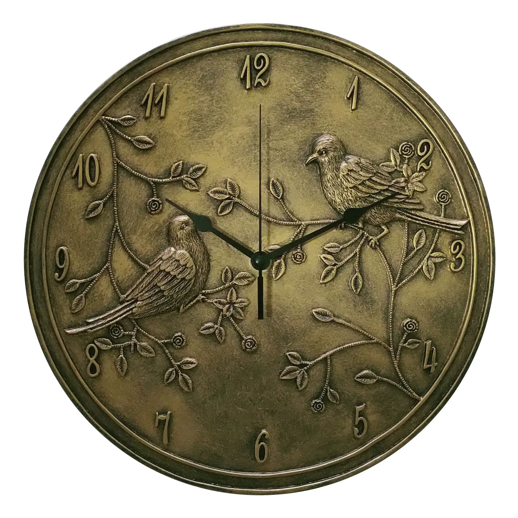 12 Inch Effect Unique Decorate Bird Face Customize Resin Wall Clock