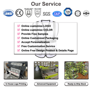 Yolite توريد مخصص أبيض عالي الوضوح تشغيل عاكس سترة بناء العمل مع جيوب الشريط السلامة مرحبا تجاه سترة - Product Image 5