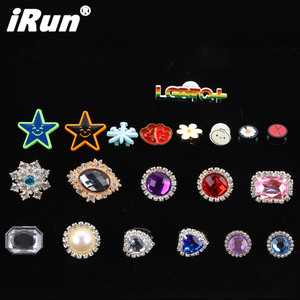<span class=keywords><strong>IRun</strong></span> Breloque personnalisable pour <span class=keywords><strong>chaussures</strong></span>, motif fleur argentée/blanche/vert pomme, effet goutte d'huile, petite, décorative, DIY, détachable, pour lacets - Product Image 4