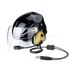 Raytalk PNR Headset Helm Pilot Peredam Bising Pasif, Mikrofon Mikrofon Peredam Bising Handsfree Olahraga Handsfree dengan Peredam Bising