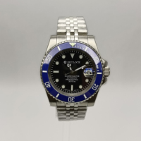 Montre de plongée automatique pour homme SEILOCE avec verre saphir, boîtier de 40 mm, lunette en céramique, étanche, mouvement NH35